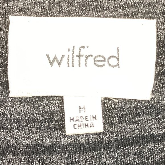 Aritzia Wilfred Diderot Studded Cocoon Circle Open Cardigan Sweater M Gray #76V - Picture 7 of 8